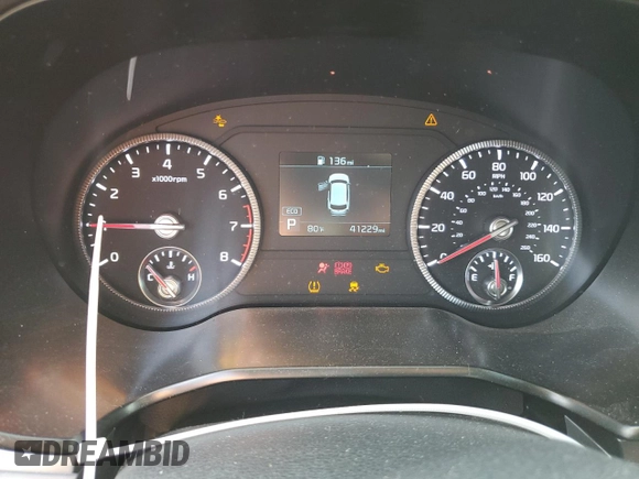 2021 Kia Telluride LX with VIN 5XYP24HC5MG166318, listed as a Copart auction lot 44256495 with 41,229 mi miles and Salvage title. Bid and sale history available at DreamBid. Image 9.