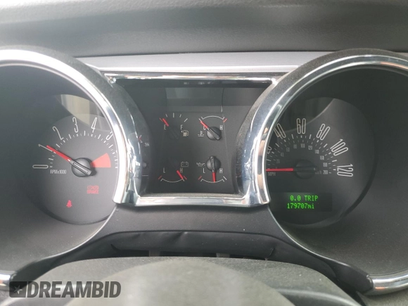 2008 Ford Mustang Deluxe with VIN 1ZVHT80N685161758, listed as a Copart auction lot 53351895 with 179,707 mi miles and Salvage Title. Bid and sale history available at carsss.com. Image 9.