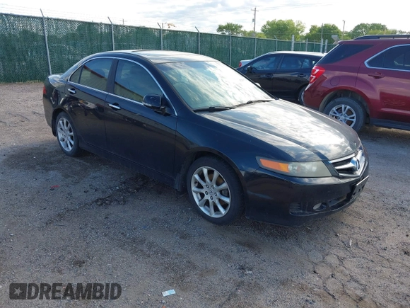 2006 Acura TSX with VIN JH4CL968X6C033437, listed as a IAAI auction lot 42160725 with 168,429 mi miles. Bid and sale history available at carsss.com. Image 1.