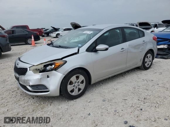 2015 Kia Forte LX with VIN KNAFK4A63F5301594, listed as a Copart auction lot 54932795 with 69,663 mi miles and Salvage Title. Bid and sale history available at carsss.com. Image 1.