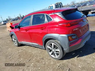 2018 Hyundai Kona Ultimate with VIN KM8K5CA55JU093643, listed as a IAAI auction lot 41833149 with 151,804 mi miles. Bid and sale history available at carsss.com. Image 3.