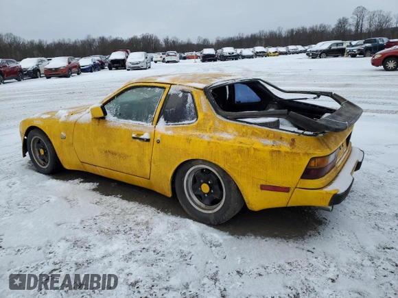 1984 Porsche 944 z VIN WP0AA0944EN456763, wystawiony jako Copart lot #46311845 z przebiegiem 15 364 mil mil oraz Czysty tytuł • Clean title. Historia ofert i sprzedaży dostępna na DreamBid. Obrazek 2.