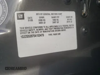 2005 Pontiac G6 z VIN 1G2ZG528754153479, wystawiony jako Copart lot #45721305 z przebiegiem Nie podano mil oraz Szkoda całkowita • Salvage title. Historia ofert i sprzedaży dostępna na DreamBid. Obrazek 13.