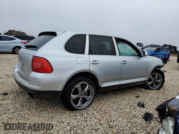 2004 Porsche Cayenne S with VIN WP1AB29P84LA66793, listed as a Copart auction lot 43634485 with 0 mi miles and Salvage Title. Bid and sale history available at carsss.com. Image 3.