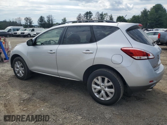 2014 Nissan Murano LE with VIN JN8AZ1MW6EW510473, listed as a Copart auction lot 60389974 with 105,038 mi miles and Salvage Title. Bid and sale history available at carsss.com. Image 2.