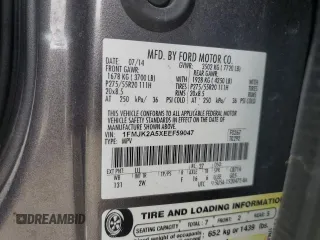 2014 Ford Expedition EL Limited with VIN 1FMJK2A5XEEF59047, listed as a Copart auction lot 71309634 with 175,813 mi miles and Salvage Title. Bid and sale history available at carsss.com. Image 13.