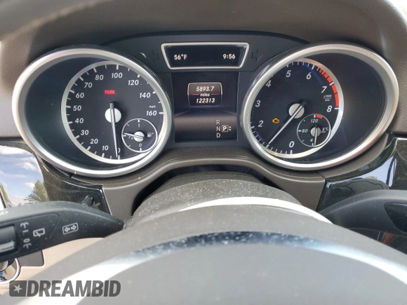 2015 Mercedes-Benz M 350 with VIN 4JGDA5JB9FA553014, listed as a Copart auction lot 55325335 with 122,313 mi miles and Salvage Title. Bid and sale history available at DreamBid. Image 9.