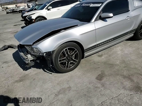 2014 Ford Mustang V6 with VIN 1ZVBP8AM8E5284876, listed as a Copart auction lot 46442325 with 120,078 mi miles and Salvage Title. Bid and sale history available at carsss.com. Image 10.