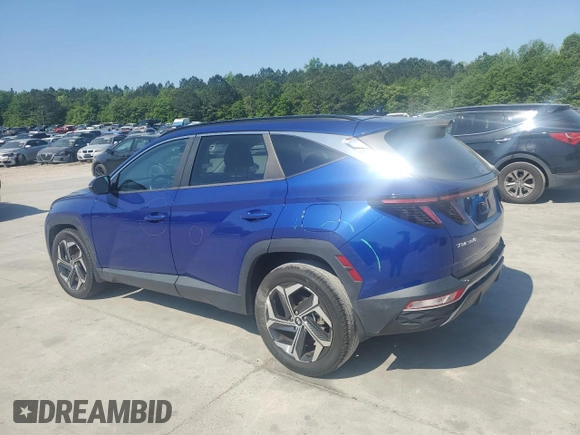 2022 Hyundai Tucson SEL with VIN 5NMJF3AE4NH096592, listed as a Copart auction lot 53496475 with 24,986 mi miles and Salvage title. Bid and sale history available at DreamBid. Image 2.