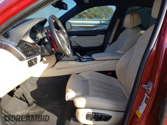2018 BMW X6 sDrive35i with VIN 5UXKU0C56J0G80834, listed as a Copart auction lot 77041434 with 0 mi miles and Clean Title. Bid and sale history available at carsss.com. Image 7.