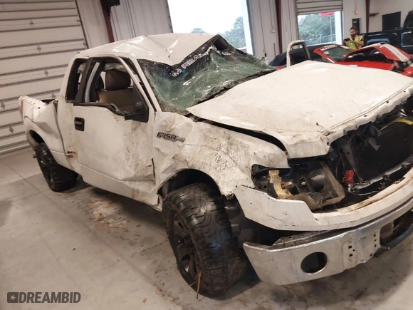 2010 Ford F-150 XL with VIN 1FTEX1CW7AFC92235, listed as a IAAI auction lot 41618357 with 1 mi miles. Bid and sale history available at carsss.com. Image 1.