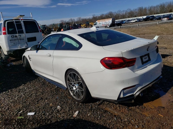 2018 BMW M4 with VIN WBS4Y9C52JAC86351, listed as a Copart auction lot 40470403 with 46,672 mi miles. Bid and sale history available at carsss.com. Image 2.