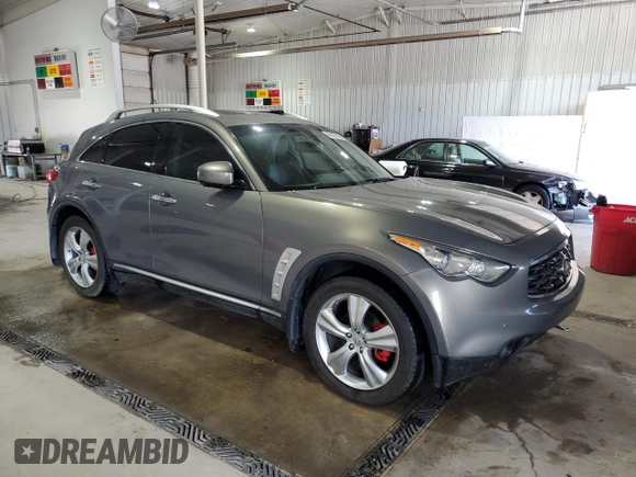 2009 Infiniti FX with VIN JNRAS18WX9M153861, listed as a Copart auction lot 64962495 with 257,999 mi miles and Salvage title. Bid and sale history available at DreamBid. Image 4.