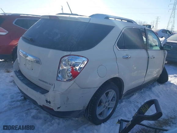 2015 Chevrolet Equinox LTZ with VIN 1GNFLHEK0FZ123691, listed as a IAAI auction lot 41332346 with 213,256 mi miles. Bid and sale history available at carsss.com. Image 4.