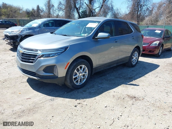 2024 Chevrolet Equinox LT with VIN 3GNAXTEG1RL271440, listed as a IAAI auction lot 41863055 with 20,746 mi miles. Bid and sale history available at carsss.com. Image 2.