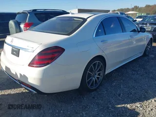 2019 Mercedes-Benz S 560 with VIN WDDUG8GB0KA478103, listed as a IAAI auction lot 40647036 with 67,353 mi miles and . Bid and sale history available at DreamBid. Image 4.