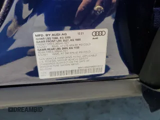 2022 Audi e-tron Premium Plus z VIN WA1LAAGE8NB019712, wystawiony jako Copart lot #57022545 z przebiegiem 27 718 mil mil oraz Szkody całkowita. Historia ofert i sprzedaży dostępna na DreamBid. Obrazek 13.