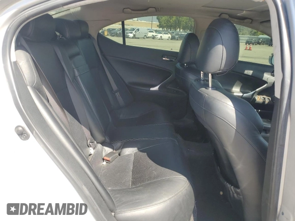 2009 Lexus IS 350 with VIN JTHBE262792017165, listed as a Copart auction lot 58847015 with 188,638 mi miles and Salvage title. Bid and sale history available at DreamBid. Image 10.