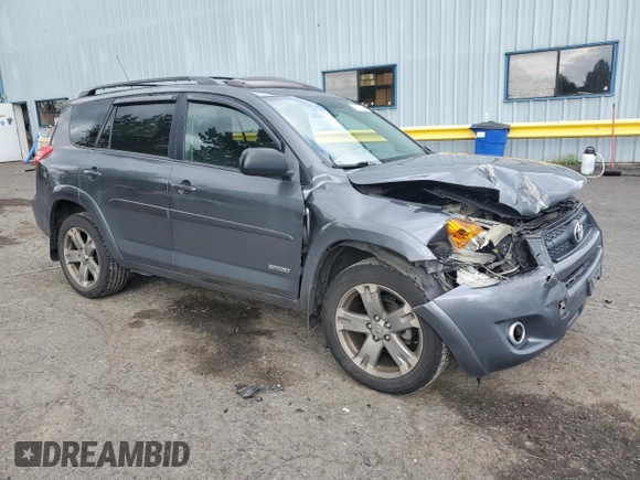 2010 Toyota RAV4 Sport with VIN JTMRF4DV2A5025473, listed as a Copart auction lot 57170405 with 171,006 mi miles and Salvage title. Bid and sale history available at DreamBid. Image 4.