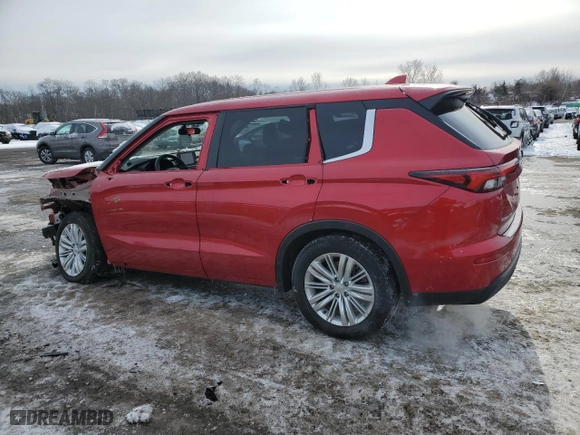2024 Mitsubishi Outlander ES with VIN JA4J3UA8XRZ031900, listed as a Copart auction lot 89069955 with 26,852 mi miles and Salvage Title. Bid and sale history available at carsss.com. Image 2.