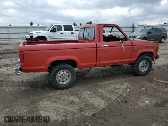 1986 Ford Ranger with VIN 1FTCR11T9GUB23378, listed as a Copart auction lot 74385434 with Not Provided miles and Non Repairable. Bid and sale history available at DreamBid. Image 3.