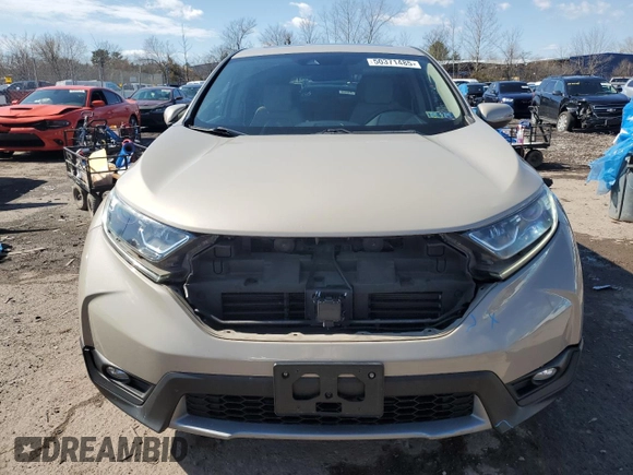 2019 Honda CR-V EX with VIN 2HKRW1H52KH505734, listed as a Copart auction lot 50371485 with 108,281 mi miles and Salvage Title. Bid and sale history available at DreamBid. Image 5.