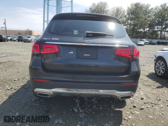 2020 Mercedes-Benz GLC with VIN WDC0G8EB5LF722435, listed as a Copart auction lot 52681275 with 80,088 mi miles and Salvage Title. Bid and sale history available at carsss.com. Image 6.