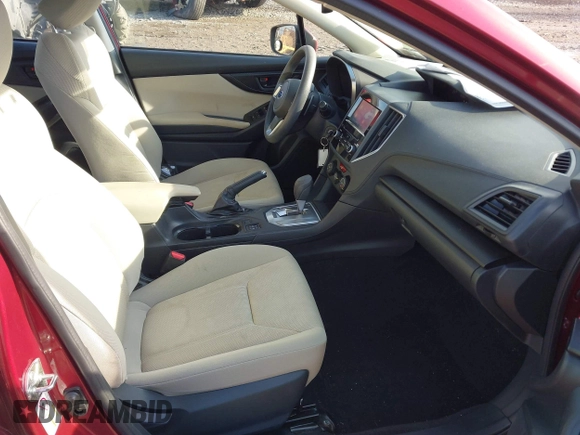 2019 Subaru Impreza Premium with VIN 4S3GTAD62K3714059, listed as a IAAI auction lot 41395396 with 51,199 mi miles. Bid and sale history available at carsss.com. Image 5.