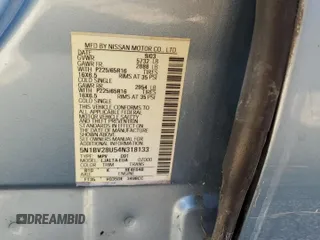 2004 Nissan Quest S with VIN 5N1BV28U54N318133, listed as a Copart auction lot 72551014 with 0 mi miles and Salvage Title. Bid and sale history available at carsss.com. Image 13.
