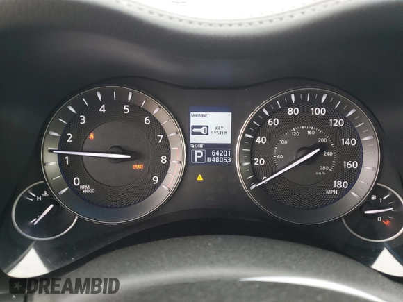 2012 Infiniti M37 with VIN JN1BY1AR5CM395605, listed as a Copart auction lot 83316794 with 64,201 mi miles and Salvage Title. Bid and sale history available at carsss.com. Image 9.