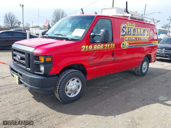 2011 Ford Econoline Cargo Van Commercial with VIN 1FTNE2EL1BDA88476, listed as a IAAI auction lot 41801712 with 179,149 mi miles. Bid and sale history available at carsss.com. Image 2.