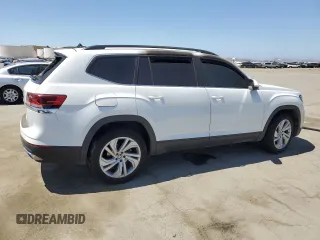 2021 Volkswagen Atlas SE z VIN 1V2WR2CA3MC581108, wystawiony jako Copart lot #55703125 z przebiegiem 76 194 mil mil oraz Szkoda całkowita • Salvage title. Historia ofert i sprzedaży dostępna na DreamBid. Obrazek 3.