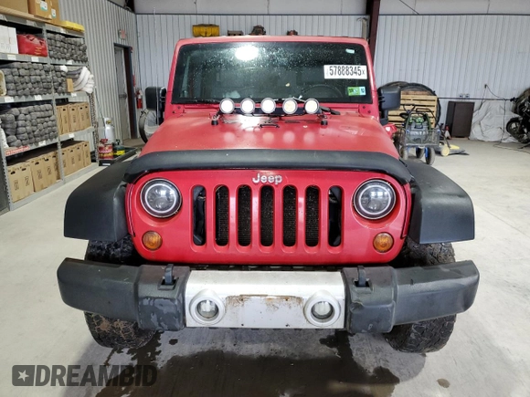 2008 Jeep Wrangler Unlimited X with VIN 1J8GA39128L645762, listed as a Copart auction lot 57888345 with 205,178 mi miles and Salvage title. Bid and sale history available at DreamBid. Image 5.