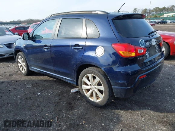 2012 Mitsubishi Outlander Sport SE with VIN JA4AR4AU9CZ003797, listed as a IAAI auction lot 41492371 with 45,225 mi miles. Bid and sale history available at carsss.com. Image 3.