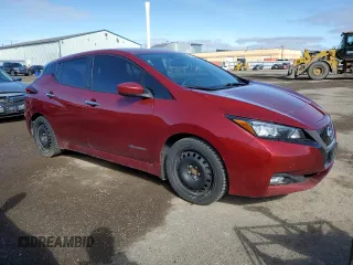 2018 Nissan LEAF S with VIN 1N4AZ1CP0JC316190, listed as a Copart auction lot 55057885 with 116,384 mi miles and Salvage Title. Bid and sale history available at DreamBid. Image 4.