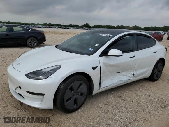 2023 Tesla Model 3 с VIN 5YJ3E1EA1PF600656, выставлен на аукционе Copart как лот 54887235 с пробегом 29 275 миль миль и Списание • Salvage title. История ставок и продаж доступна на DreamBid. Изображение 1.