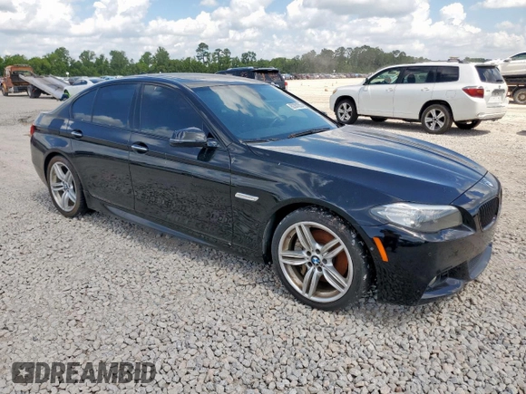 2015 BMW 5 Series 550i with VIN WBAKN9C50FD961539, listed as a Copart auction lot 62201055 with 129,182 mi miles and Clean title. Bid and sale history available at DreamBid. Image 4.