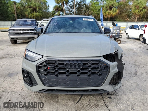 2022 Audi SQ5 Prestige with VIN WA1C4AFY7N2042403, listed as a Copart auction lot 76625154 with 48,871 mi miles and Salvage Title. Bid and sale history available at carsss.com. Image 5.
