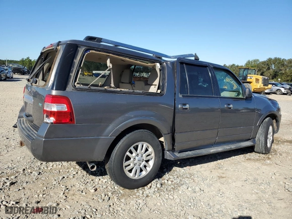 2014 Ford Expedition EL Limited with VIN 1FMJK1K53EEF07011, listed as a Copart auction lot 75842804 with 200,872 mi miles and Salvage Title. Bid and sale history available at carsss.com. Image 3.
