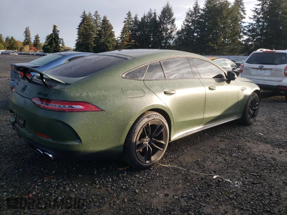 2022 Mercedes-Benz AMG GT 43 z VIN W1K7X5KB9NA048223, wystawiony jako Copart lot #77485974 z przebiegiem 14 457 mil mil oraz Szkoda całkowita • Salvage title. Historia ofert i sprzedaży dostępna na DreamBid. Obrazek 3.