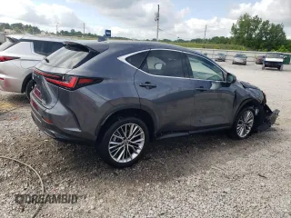2022 Lexus NX 350h Luxury with VIN JTJHKCEZ9N2000478, listed as a Copart auction lot 53864374 with 27,986 mi miles and Salvage Title. Bid and sale history available at DreamBid. Image 3.