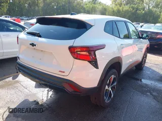 2024 Chevrolet Trax 1RS with VIN KL77LGE20RC124173, listed as a IAAI auction lot 40232631 with 6,745 mi miles. Bid and sale history available at carsss.com. Image 4.