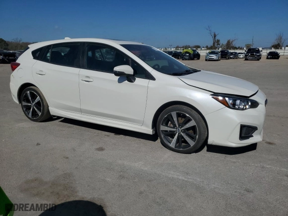 2017 Subaru Impreza Sport with VIN 4S3GTAM62H3722171, listed as a Copart auction lot 43602245 with 18,644 mi miles and Salvage Title. Bid and sale history available at carsss.com. Image 4.