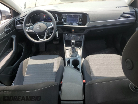 2024 Volkswagen Jetta S with VIN 3VW5M7BU9RM098603, listed as a Copart auction lot 59370965 with 2,873 mi miles and Salvage title. Bid and sale history available at DreamBid. Image 8.