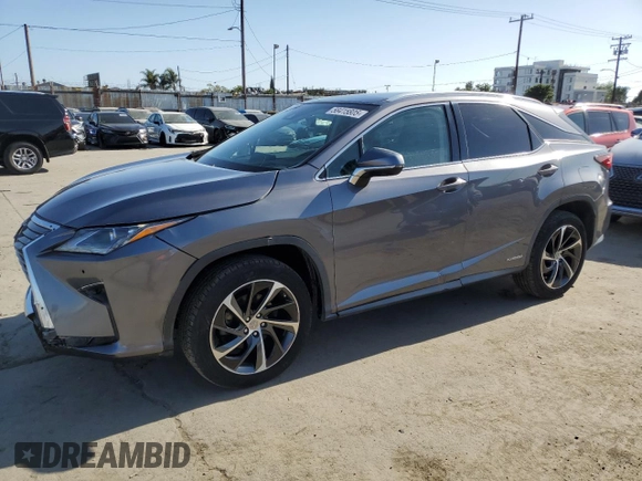 2017 Lexus RX 450h z VIN 2T2BGMCA8HC013446, wystawiony jako Copart lot #58415805 z przebiegiem 59 431 mil mil oraz Szkoda całkowita • Salvage title. Historia ofert i sprzedaży dostępna na DreamBid. Obrazek 1.