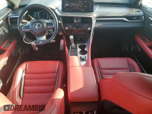 2020 Lexus RX 350 F Sport with VIN 2T2SZMDAXLC235598, listed as a Copart auction lot 82036884 with 47,168 mi miles and Salvage title. Bid and sale history available at DreamBid. Image 8.