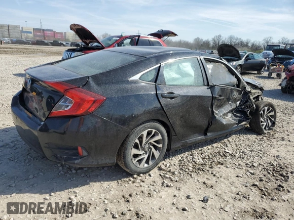 2016 Honda Civic Sedan EX with VIN 2HGFC2F73GH508696, listed as a Copart auction lot 52284095 with 266,304 mi miles and Salvage Title. Bid and sale history available at carsss.com. Image 3.