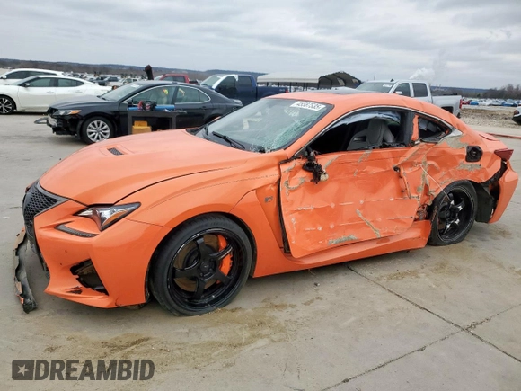 2015 Lexus RC F F z VIN JTHHP5BC5F5003957, wystawiony jako Copart lot #45587535 z przebiegiem Nie podano mil oraz Szkody całkowita. Historia ofert i sprzedaży dostępna na DreamBid. Obrazek 1.