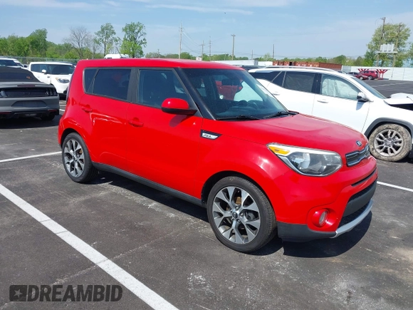 2017 Kia Soul + with VIN KNDJP3A56H7417587, listed as a IAAI auction lot 42032944 with 136,009 mi miles. Bid and sale history available at carsss.com. Image 1.