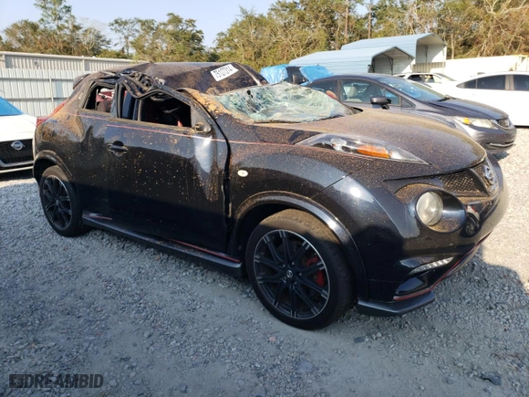 2014 Nissan Juke NISMO RS with VIN JN8DF5MV3ET150665, listed as a Copart auction lot 75127314 with 114,131 mi miles and Salvage Title. Bid and sale history available at carsss.com. Image 4.